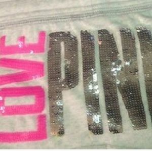 Xs set love pink hoodie and short shorts